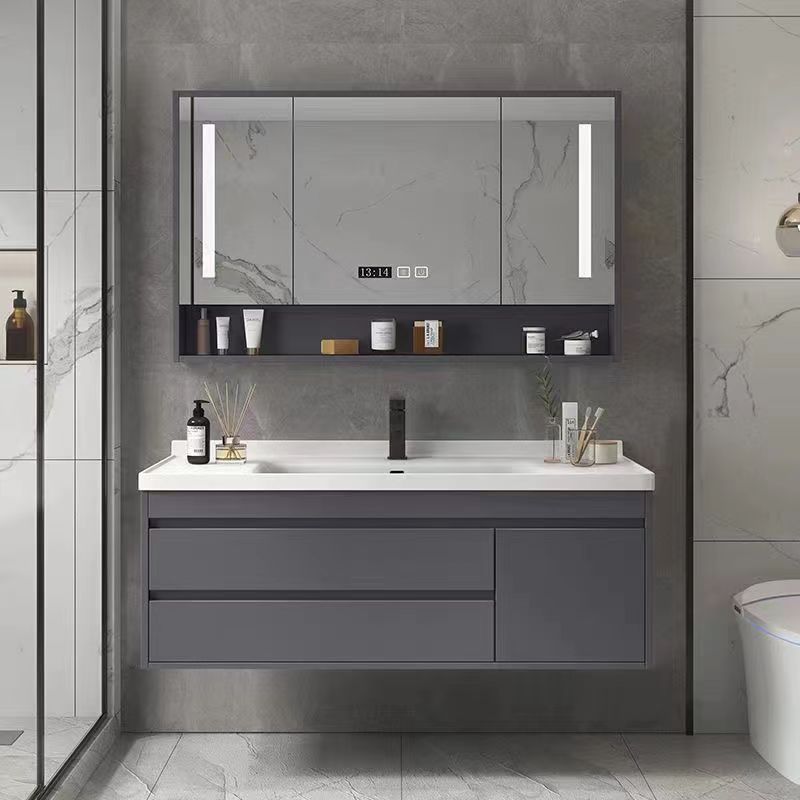 浴室柜组合一体盆陶瓷智能现代轻奢洗手盆洗脸池洗漱台洗面卫生间