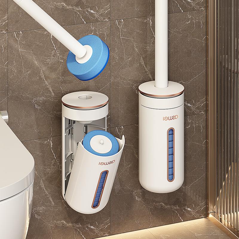 德国一次性马桶刷家用无死角新款壁挂式洗厕所神器替换头清洁刷子