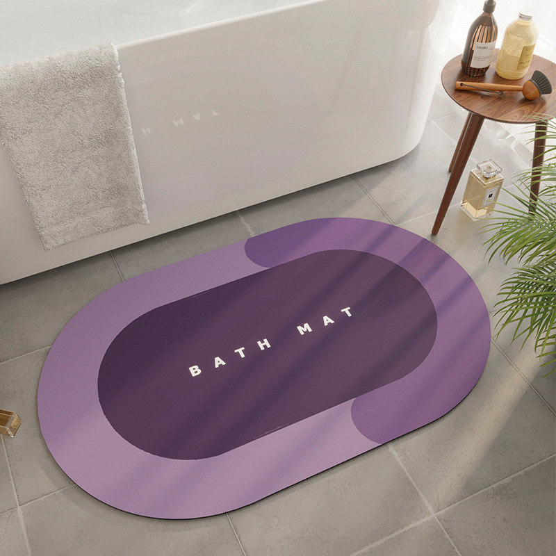 简约硅藻泥地垫卫生间卫浴吸水防滑速干脚垫厨房厕所耐脏垫子地毯