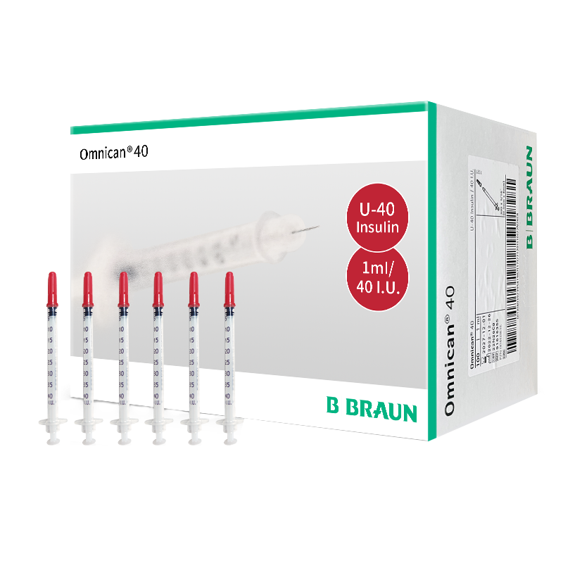 德国贝朗U40一次性胰岛素注射器1ml进口贝朗针贝朗胰岛素针头