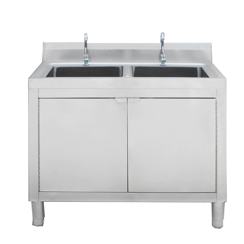 厨房水台柜水池一体柜不锈钢橱柜洗衣池阳台家用水槽带平台洗菜盆