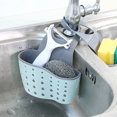 厨房水槽沥水篮挂袋水龙头挂袋置物架洗菜洗碗水池免打孔收纳挂篮