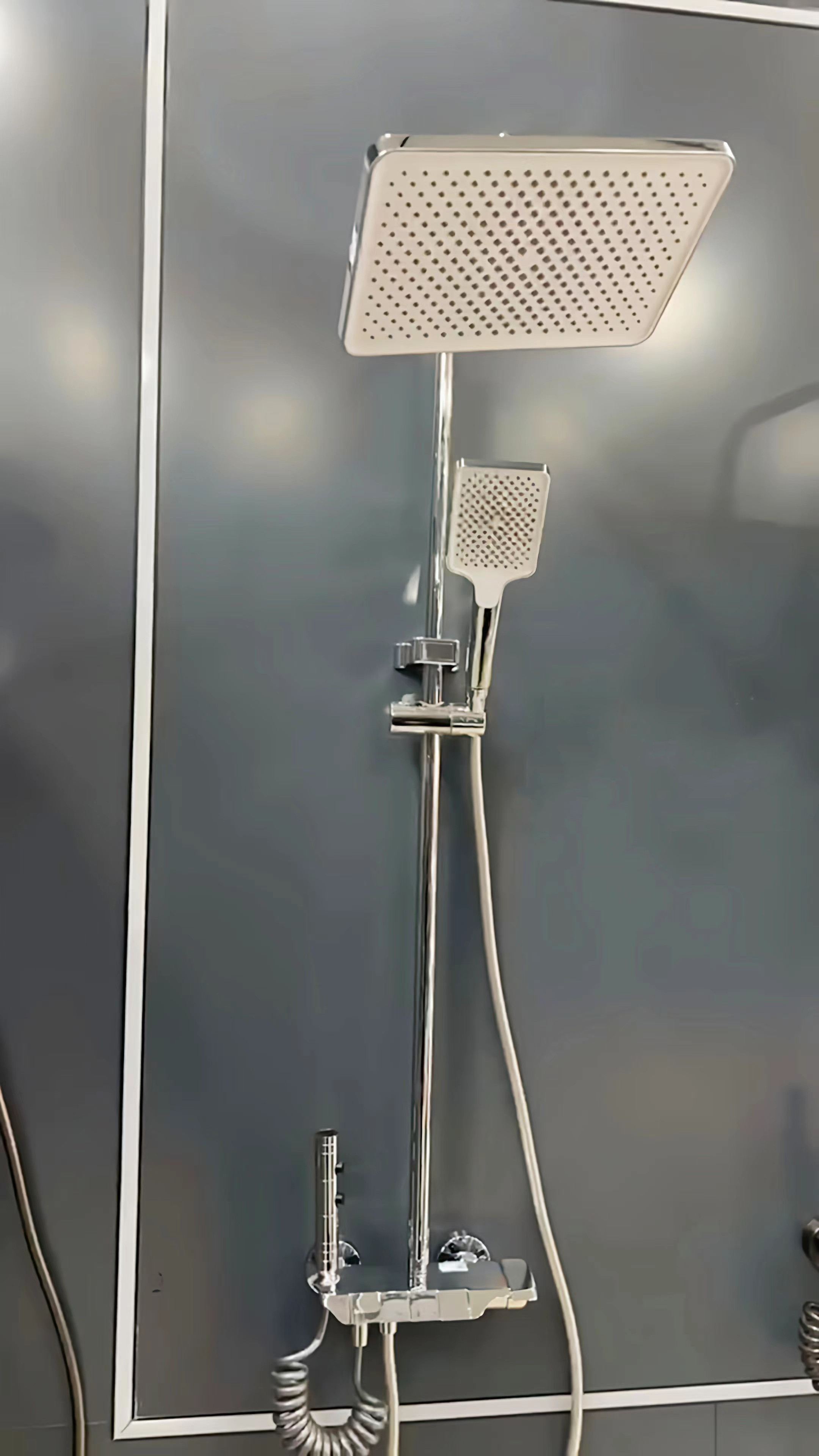 淋浴花洒套装电镀色全铜淋浴器花洒家用增压喷头浴室洗浴淋雨