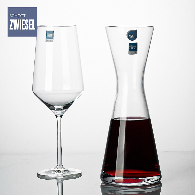 德国进口SCHOTT肖特水晶玻璃红酒醒酒器创意家用白酒分酒器倒酒壶