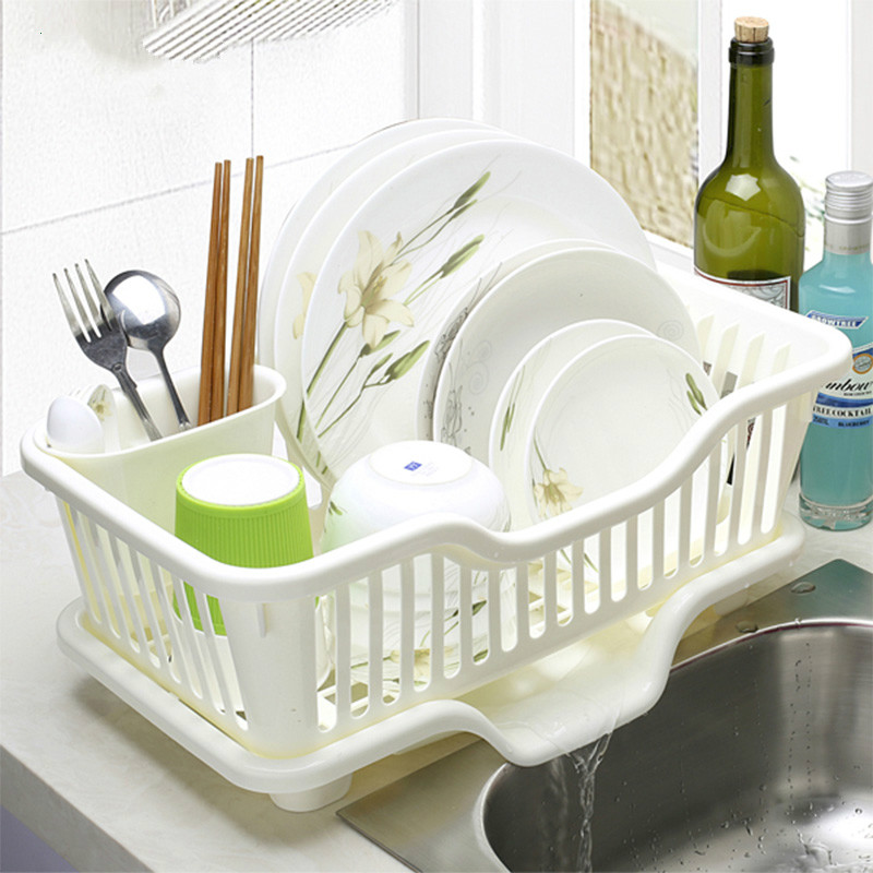 大号加厚塑料厨房放碗碟盘子餐具沥水收纳篮水槽滴水控水滤晾碗架