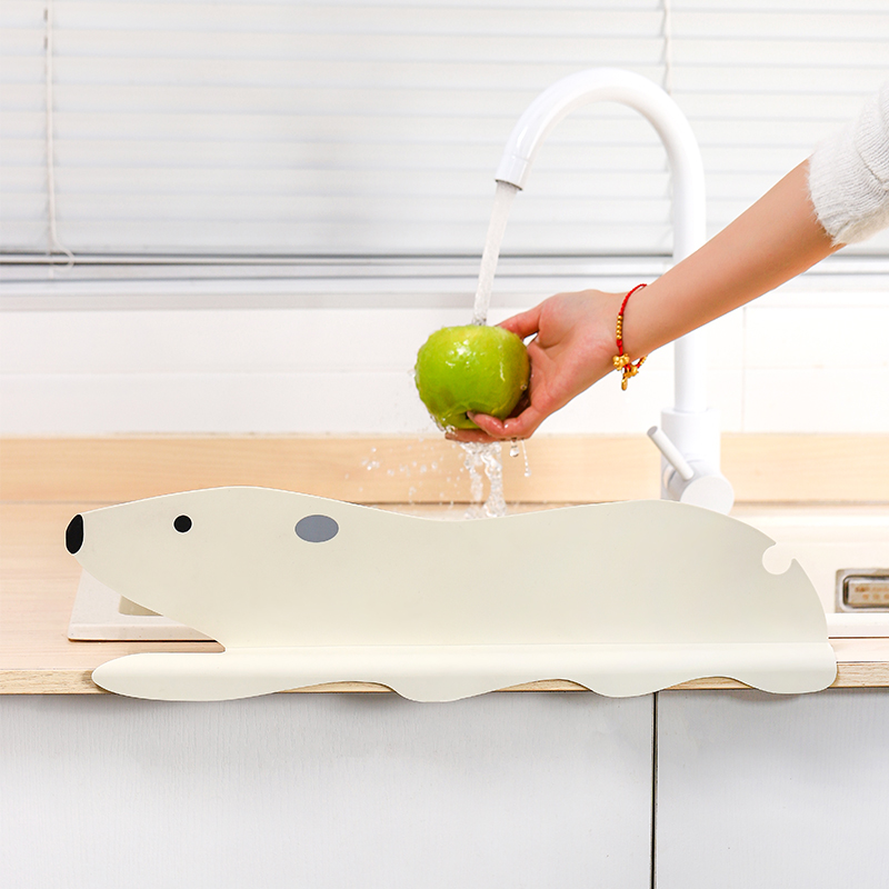 水槽挡水板厨房水池洗碗池洗菜盆洗手台边缘防溅水神器挡水条隔板