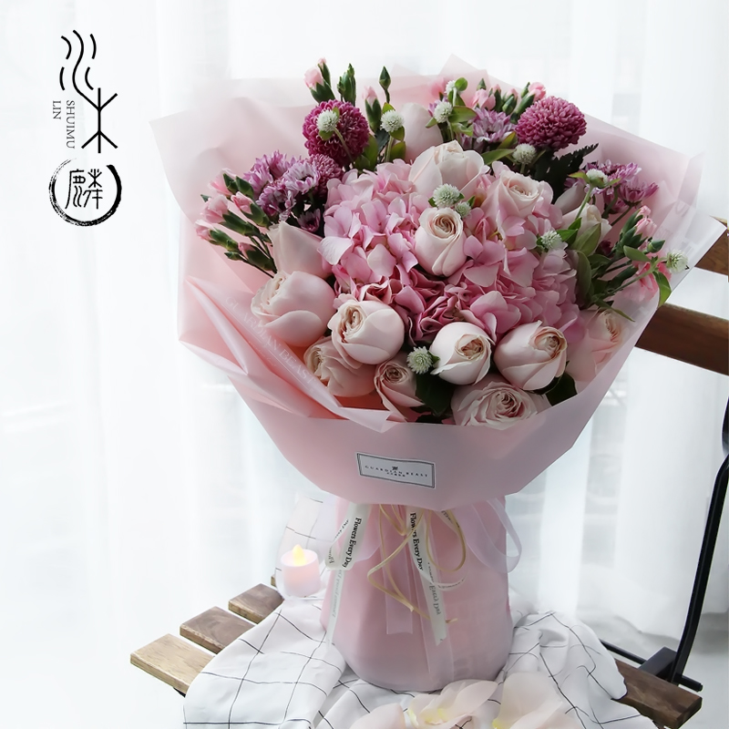 重庆520鲜花同城速递花店订送花配送上门玫瑰康乃馨混搭花束生日