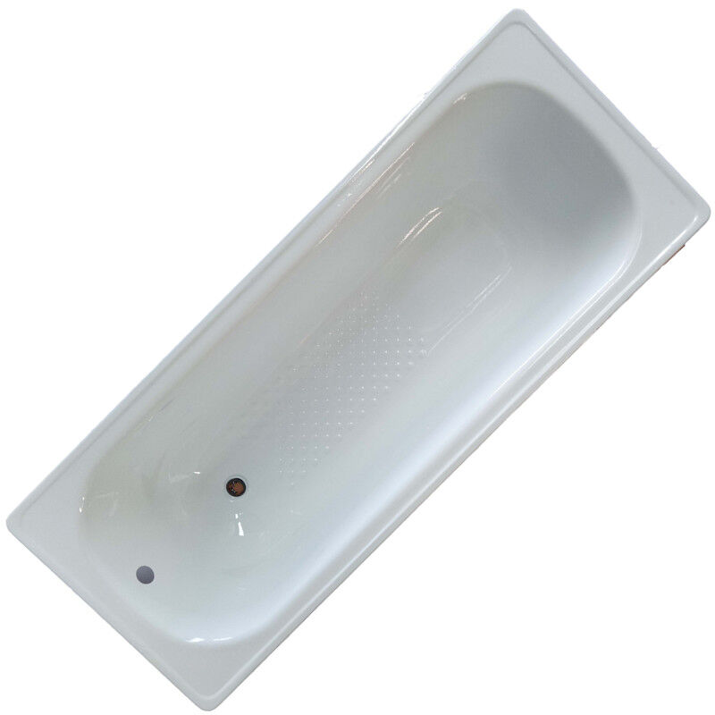 嵌入式搪瓷浴缸澡盆家用小户型迷你普通铸铁长方形简易白色1700*7