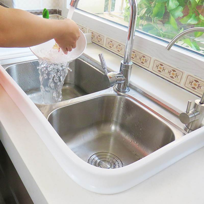 厨房洗菜盆水槽台面防水挡水条卫生间浴室淋浴房门槛条阻水隔水条