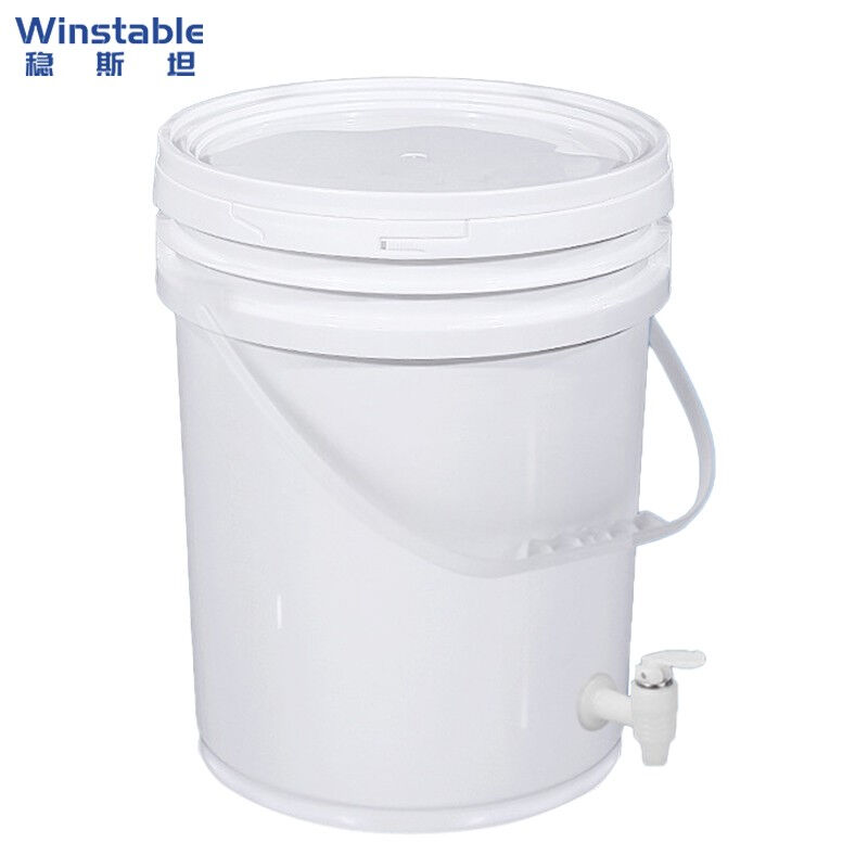稳斯坦W5888塑料带龙头储水桶多功能手提式开口桶存水洗手桶开关