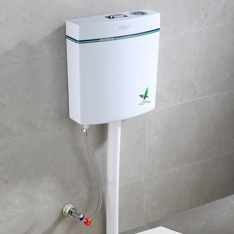 厕所马桶抽水壁挂式节能超薄蓄水箱强力冲水箱家用卫生间蹲便器