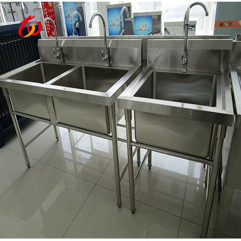 厨房304不锈钢水池水槽单槽双池商用租房洗菜盆洗碗池消毒池食堂