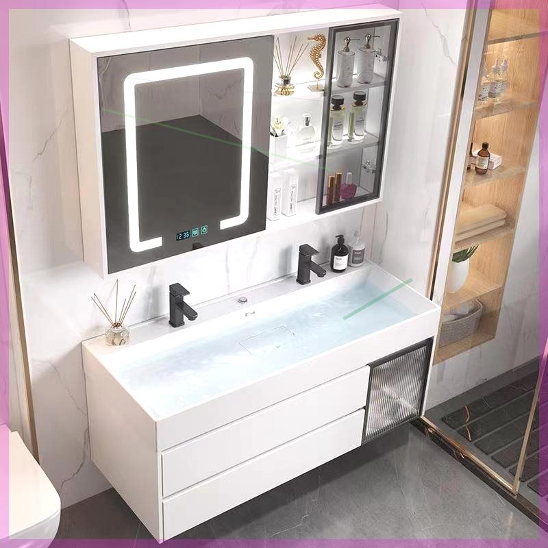加工纳米岩石一体盆浴室柜组合现代简约卫生间洗手洗脸洗漱台组合