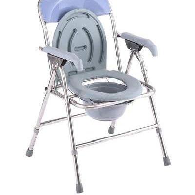 老年不锈钢可折叠调节坐厕便椅器移动马桶家用孕产妇残疾人洗澡凳