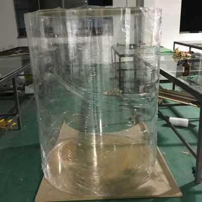 厂销大型亚克力圆桶 有机玻璃圆柱鱼缸水槽 压克力圆形产品制作