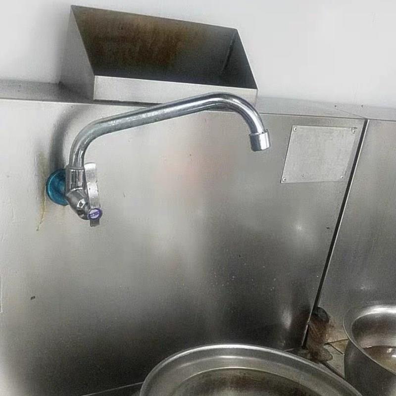 洗碗阳台洗手台墙上墙出洗衣池不x锈钢304墙壁入墙式水槽单冷横式