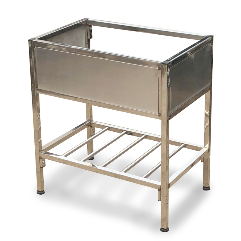 厨房简易不锈钢水槽单槽双槽大单槽带支架水盆洗菜盆洗碗池架子斗