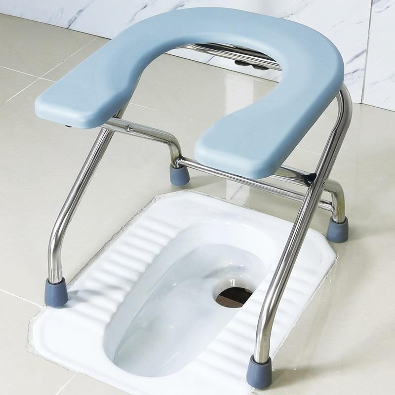 老年人拉屎辅助凳子孕妇上厕所坐便椅子卫生间折叠移动蹲便器家用