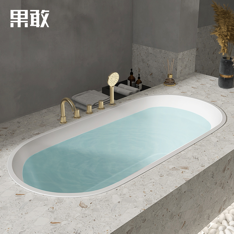 果敢嵌入式日式泡澡小户型浴缸家用成人网红保温浴缸1.2-1.7米745