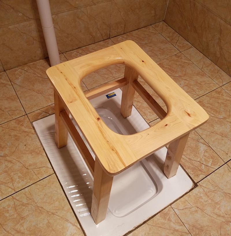 孕妇上厕所辅助凳马桶坐便椅方便防滑蹲坑坐厕椅子女神器蹲厕木质