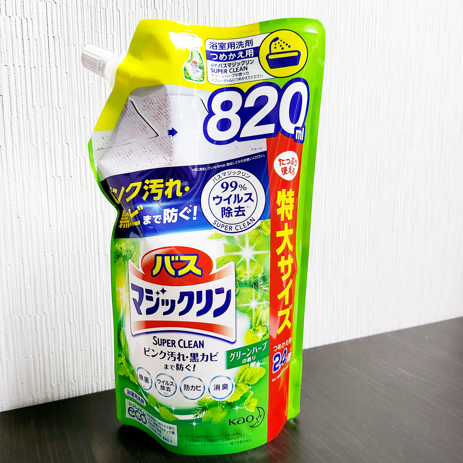 【好大一袋】日版KAO/花王浴室浴缸瓷砖清洁剂去水垢污垢820ml