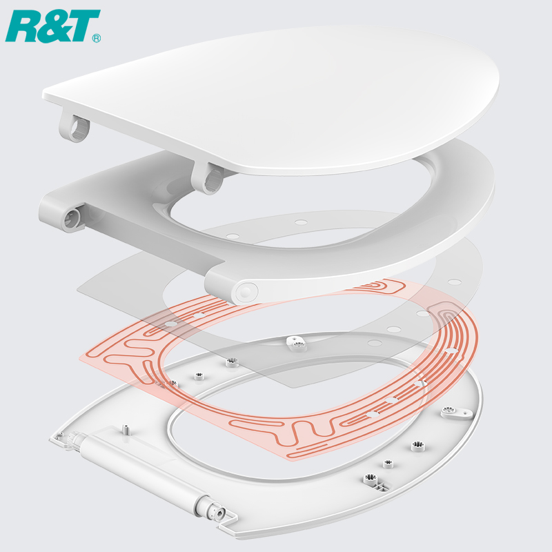 瑞尔特 加热马桶盖家用v型通用坐便盖加厚智能恒温马桶座圈厕所i.