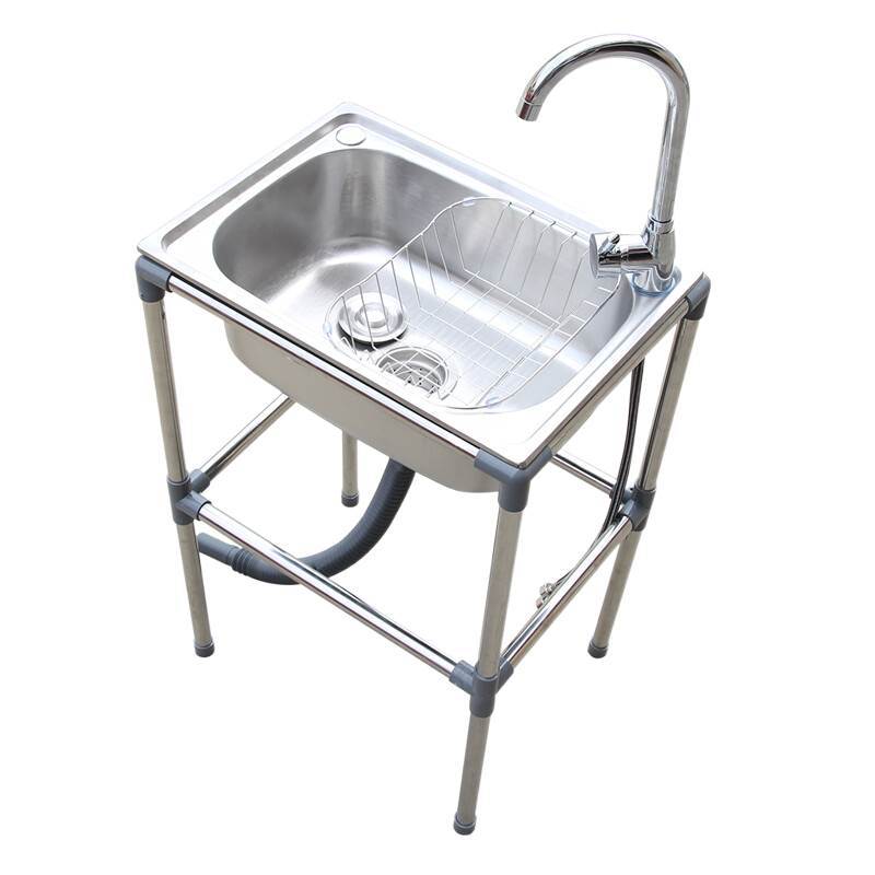 柜厨房菜盆洗一体柜洗带水槽单槽洗衣阳台碗加厚户外洗手盆简易池
