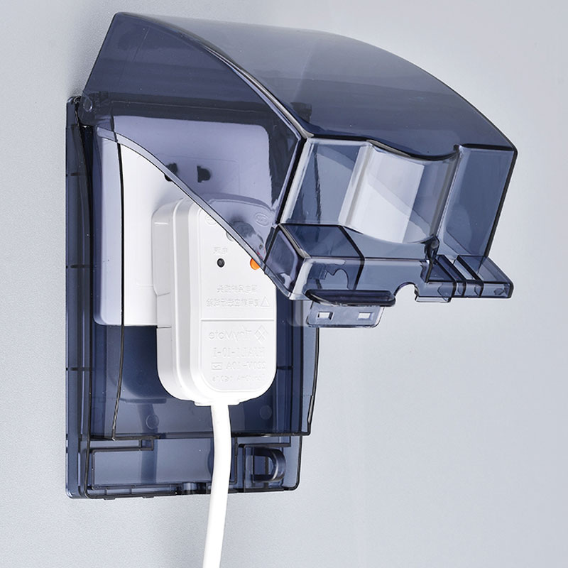 智能马桶插座防水罩加高卫生间浴室86型开关加大厨房防溅盒保护盖