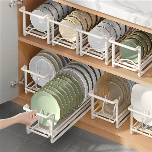 佳帮手厨房柜内置物架放碗盘收纳水槽沥水碗架碗碟碗筷多功能家用