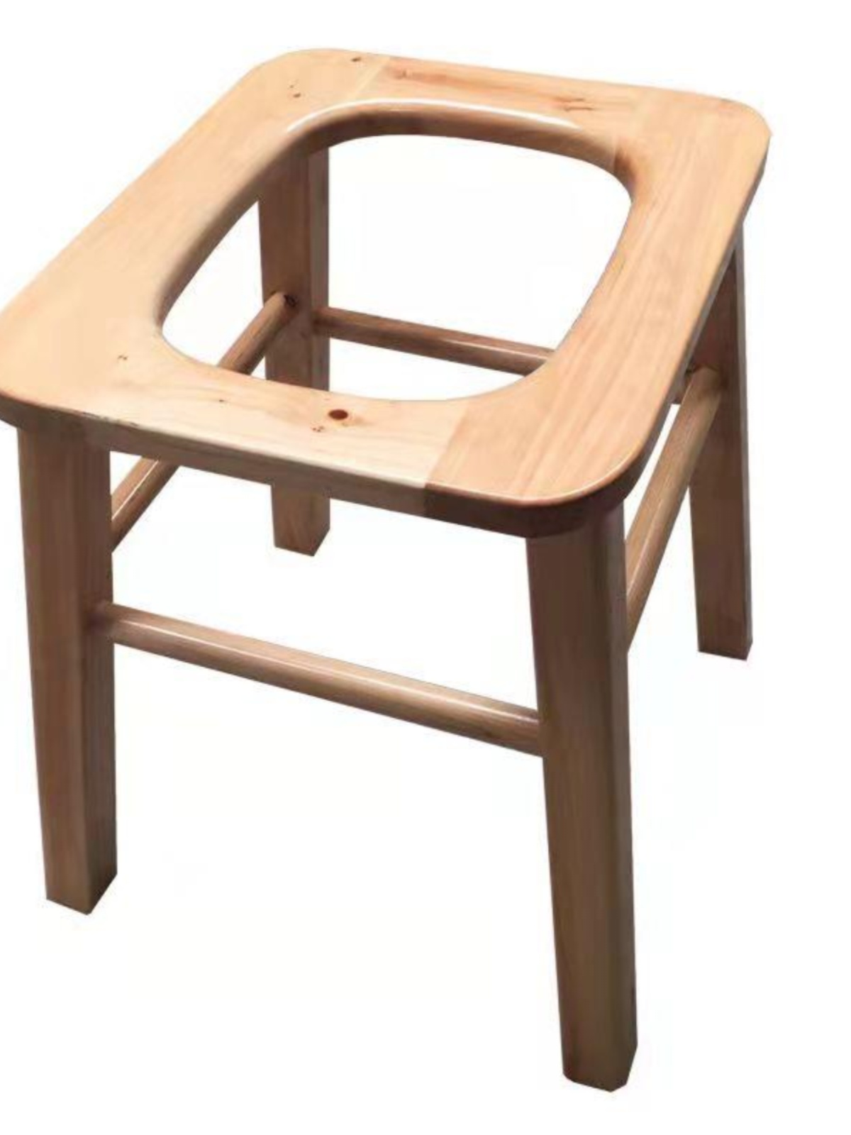 便捷式的老人大小便坐椅简易移动方便坐式马桶可折叠实木坐便椅孕