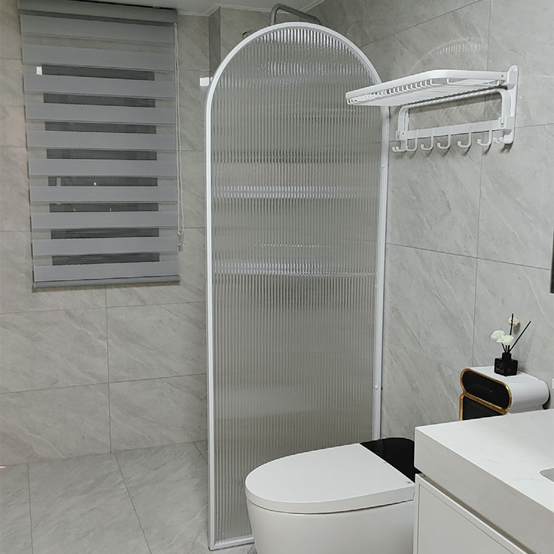卫生间玻璃隔断半墙浴室干湿分离洗手间卫浴隔断屏风玻璃门淋浴房