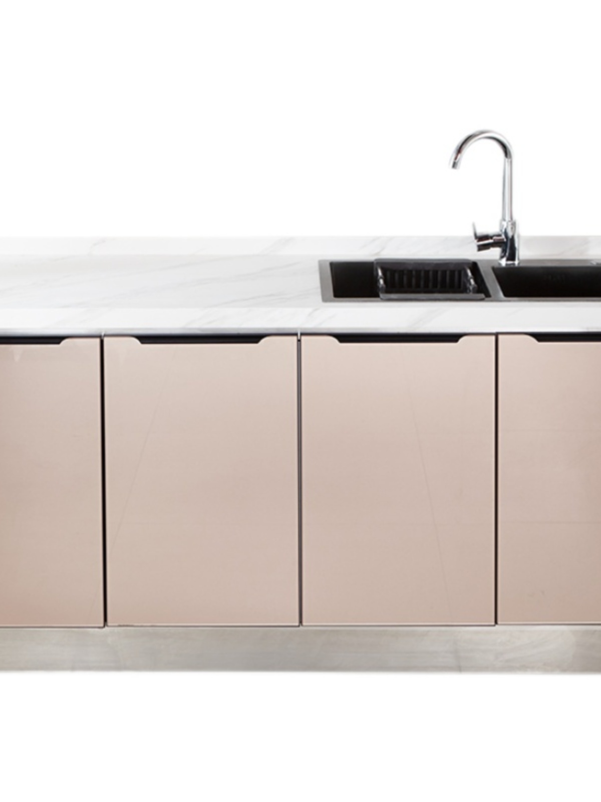 新品厨房橱柜家用大理石岩板橱柜水槽柜厨房一体柜组合厨房柜子灶