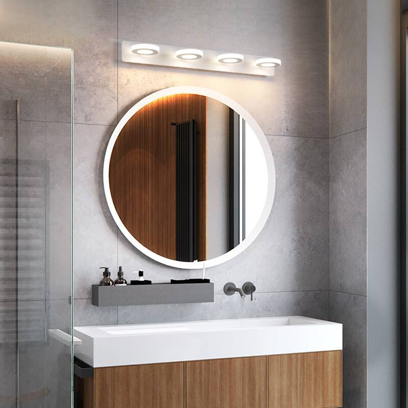 led镜前灯卫生间镜子上面的灯卫浴室免打孔化妆灯梳妆台洗漱台灯