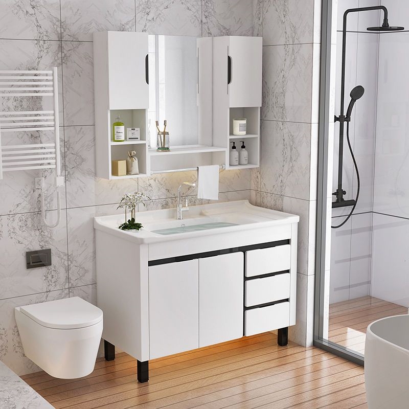 浴室柜组合小户型洗脸盆卫生间洗漱台洗手面盆池现代简约镜柜卫浴
