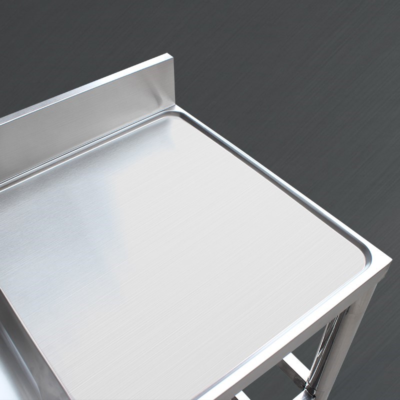 加厚304不锈钢水槽带支架单槽台面一体式洗菜盆厨房洗碗盆双槽家