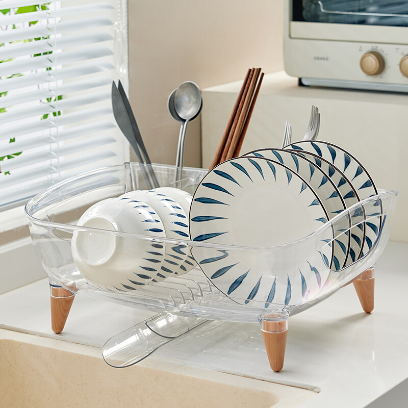 新款水槽碗碟碗盘收纳架厨房置物架滤沥水架家用台面放碗柜碗筷收