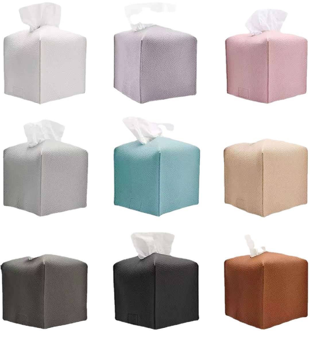 2023年新款欧车载纸巾盒 家用抽纸纸巾袋 客厅卫浴防水卷筒折叠纸