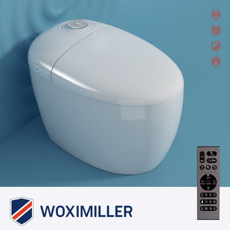 WOXIMILLER智能马桶自动翻盖一体式即热型遥控电动清洗家用座便器