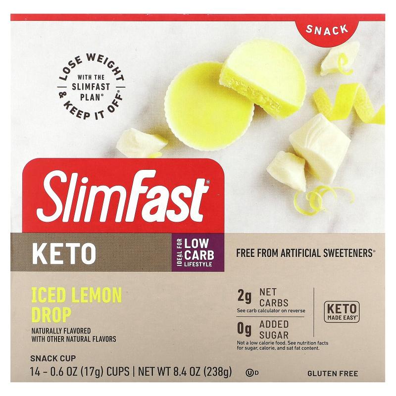 SlimFast,零食生酮曲奇和奶油12 包20 克