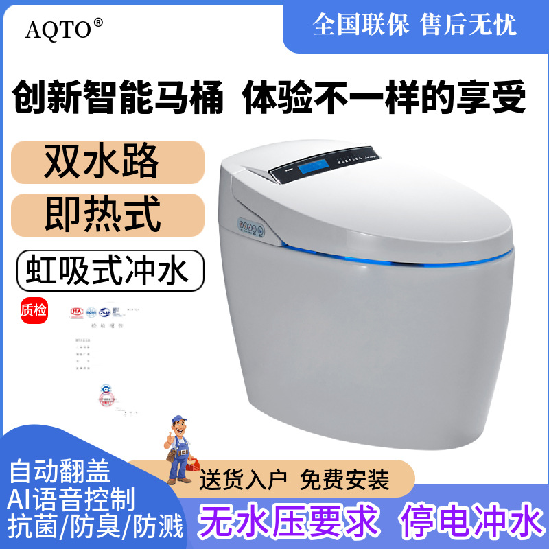 智能马桶一体式日本技术静音遥控座便器家用即热无水压限制坐便器