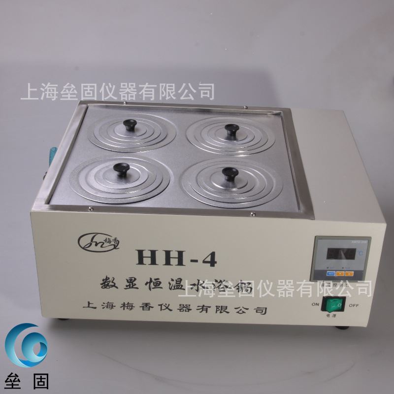 HH-4双列四孔数显电热恒温水浴锅不锈钢内胆恒温水箱水槽