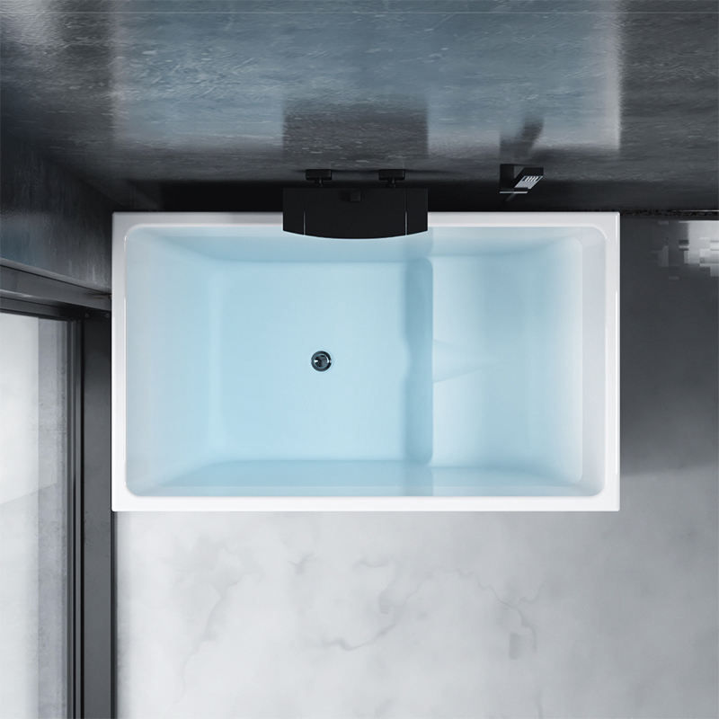 迷你小浴缸日式小户型深泡坐式亚克力家用独立式成人卫生间浴
