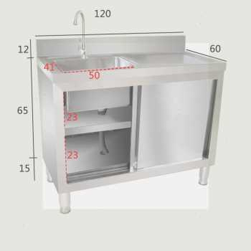 厂促新304不锈钢整体橱柜水池柜水槽洗菜盆池盆柜商用家用厨房品