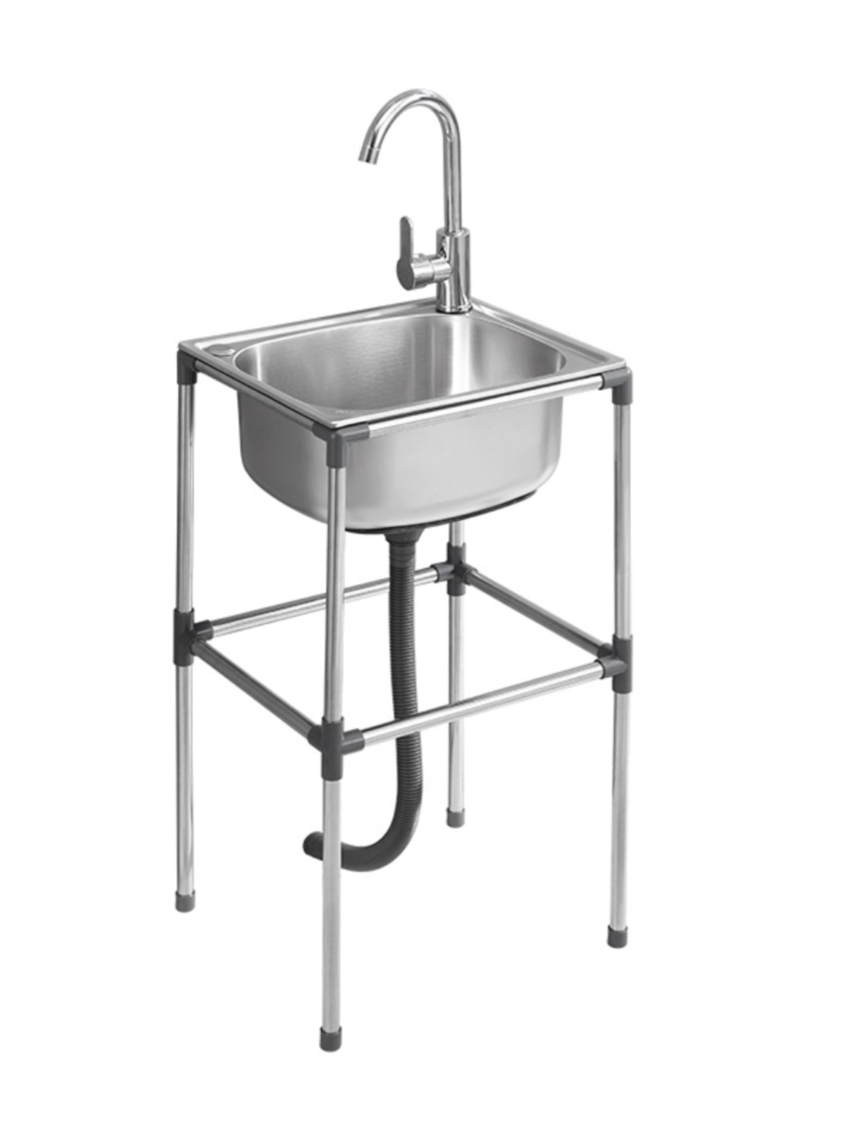 不锈钢水槽单槽小尺寸台面洗碗机卫生间托架大小台下加深台上简易