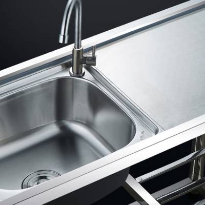 厨房304不锈钢水槽单池双槽带支架平台简易洗菜盆洗碗洗手池户外