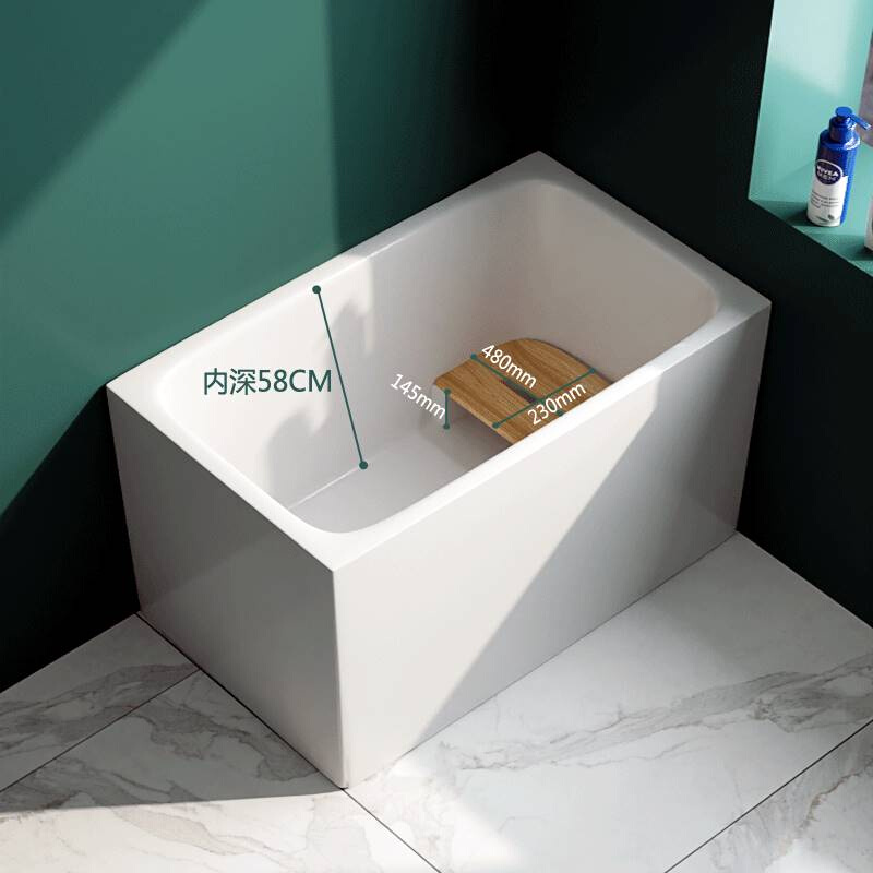 亚克力家用成人小户型日式深泡独立式免安装可移动浴缸浴盆泡澡桶