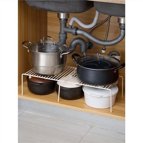 可伸缩浴室置物架 厨房多功能零食杂物架 水槽下置物架碗碟沥水架