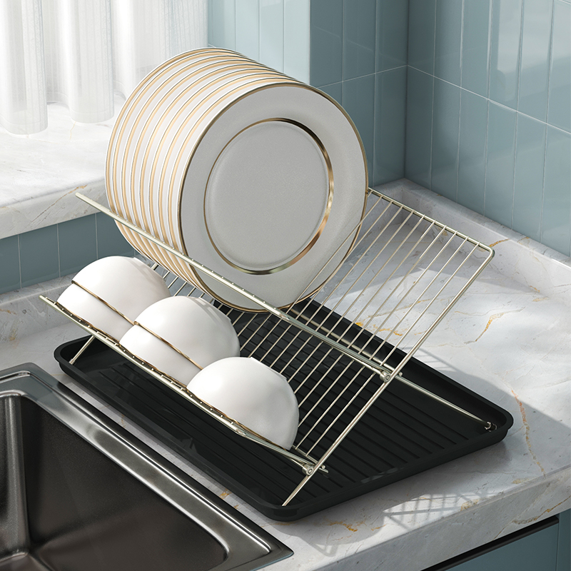 沥水碗架折叠沥水架搁碗盘架汲水架厨房x型碗碟收纳架立式置物架