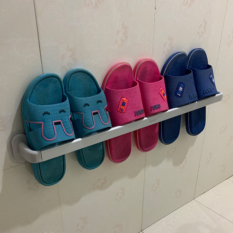 浴室拖鞋架免打孔卫生间壁挂式墙上沥水收纳神器厕所放鞋子置物架