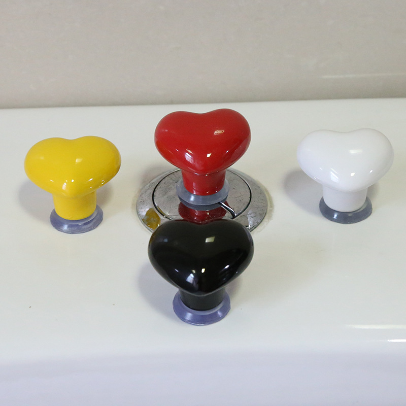 创意爱心马桶按压器彩色心形家用卫生间水箱按钮辅助器时尚神器